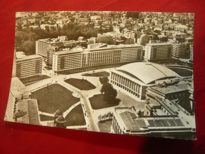 Ilustrata Bucuresti - Vedere din Piata Palatului