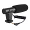 Microfon profesional pentru vlogging, compatibil smartphone sau aparat foto DSRL, jack 3.5 mm