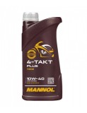 Ulei Motor Moto Mannol 4T Plus 1L, 10W-40, Sintetic, Protectie Uzura, ATV Scutere