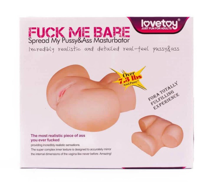Fuck Me Bare Perfect - Masturbator realistic, 27 x 24 cm