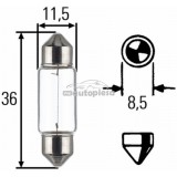 Bec SV8,5 12V 5W 11/35mm C5W HELLA 8GM 002 092-121