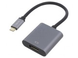 Adaptor DisplayPort 1.2 USB C la USB 3.2 DisplayPort