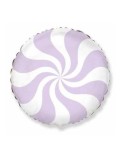 Balon Folie Rotund Candy Pastel Lila 45 cm