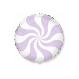 Balon Folie Rotund Candy Pastel Lila 45 cm
