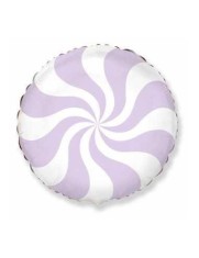 Balon Folie Rotund Candy Pastel Lila 45 cm foto