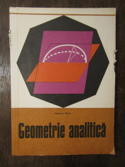 GEOMETRIE ANALITICA-ALEXANDRU MYLLER foto