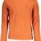 Tricou barbati cu maneca lunga si imprimeu cu logo portocaliu, 2XL