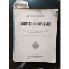 Revista Istorica a Arhivelor Romaniei - Condica de Venituri si cheltuieli a Vistieriei