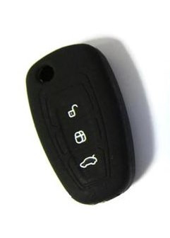 Husa Silicon Cheie Briceag Ford Focus 3 Butoane Neagra AutoProtect KeyCars foto