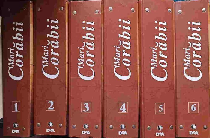 COLECTIA MARI CORABII. 6 BIBLIORAFTURI, NUMERELE 1-120 (LIPSA NR.75)-EDITOR PETROS KAPNISTOS-236049