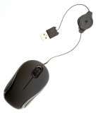 Poss Mouse Optic Fir Retractabil USB Negru 700BK, General
