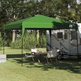 Cort cu Copertină Verde 300 x 300 x 227 / 236 / 245 cm