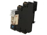 Releu intermediar DPDT 12VDC 8A pentru șină DIN