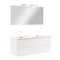 Mobilier complet de baie Vario Forte 120 alb-alb