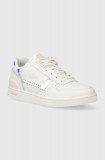 Cumpara ieftin Lacoste sneakers din piele T-Clip Pastel Accent Leather culoarea alb, 47SFA0061