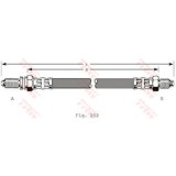Conducta / cablu frana FORD COURIER (J3, J5) (1996 - 2016) TRW PHC280