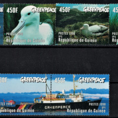 GUINEEA 1998 - Fauna protejata, Greenpeace/ serie completa MNH