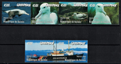 GUINEEA 1998 - Fauna protejata, Greenpeace/ serie completa MNH foto