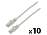 Patch cord U/UTP 6 litat CCA PVC gri 2m 26AWG - 10 buc.