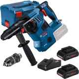 Bosch GBH 18V-28 CF + ProCORE + GAL 18V-40 - Rotopercutor SDS-Plus 3.3 J mandrina interschimbabila valiza speciala + Set 2 acumulatori si incarcator L