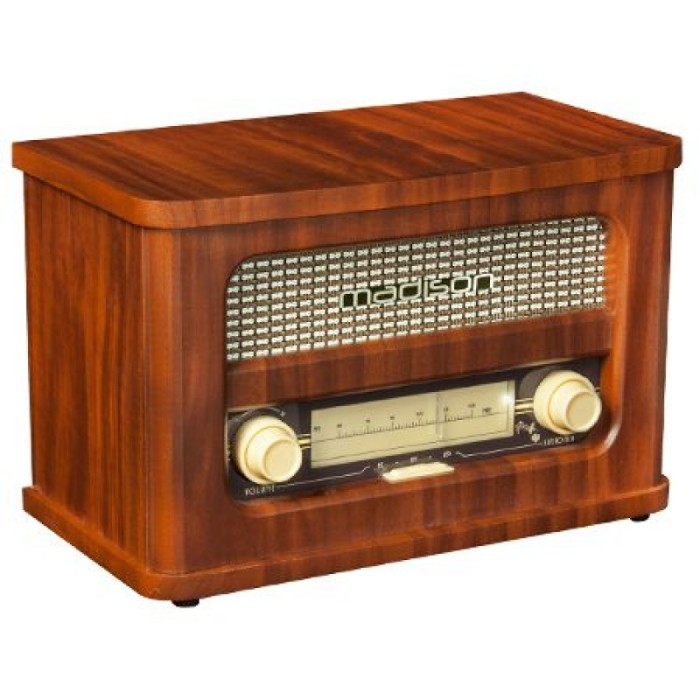 Radio Madison Retro, Bluetooth, acumulator, intrare MP3, maro Radio Madison Retro, Bluetooth, acumulator, intrare MP3, maro
