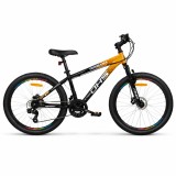 Cumpara ieftin Bicicleta Copii Dhs Terrana 2423, model 2026 - 24 Inch, Portocaliu-Negru
