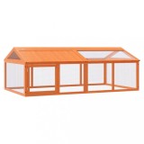 Cumpara ieftin Cusca pentru miscare, maro, 200x112,5x74 cm, lemn masiv de pin
