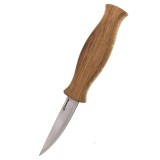 Cumpara ieftin Cutit cu lama sloyd pentru sculptura in lemn BeaverCraft C4, 195 mm