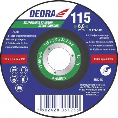 Disc de slefuit piatra cu centru depresat 230x6,0x22,2 foto
