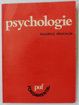 PSYCHOLOGIE par MAURICE REUCHLIN , 1977 foto