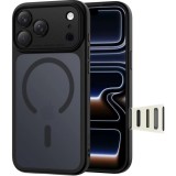 Husa MagSafe pentru Apple iPhone 17 Pro, Tech-Protect, MagPeak, Neagra Mata