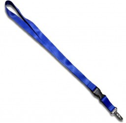 Breloc chei tip snur detasabil textil lungime 50.5 cm albastru inchis foto