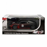 MASINA CU TELECOMANDA PORSCHE 918 SPYDER WEISSACH NEGRU SCARA 1 LA 14, Rastar