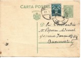 carte postala- INTERBELICA-Carol al-II-lea 3 Lei 1936