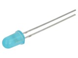 LED 5mm Albastru 15mcd 40&deg; Convex