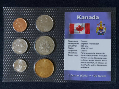 Seria completata monede - Canada 2007 - 2012 foto