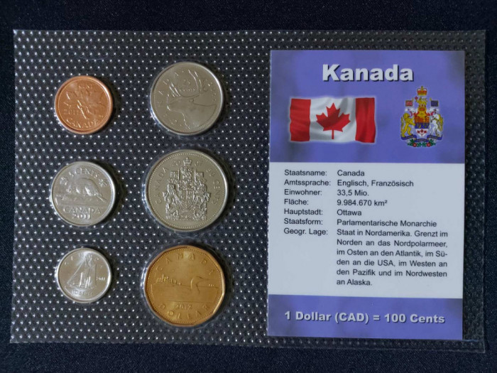 Seria completata monede - Canada 2007 - 2012