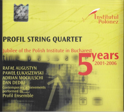 CD Profil Ensemble &amp;lrm;&amp;ndash; Profil String Quartet , original, holograma foto