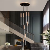 Candelabru LED cu Cristal 22W Auriu, 3 Temperaturi de Culoare, Diametru 35 cm (CM511)