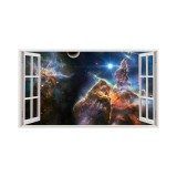 Autocolant decorativ, Fereastra, Planete, Multicolor, 83 cm, 102ST