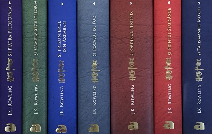 HARRY POTTER, VOLUMELE I-VII de J. K. ROWLING, EDITIE CARTONATA, 2020