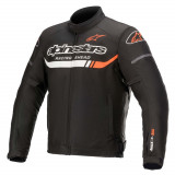 Cumpara ieftin Geaca Moto Impermeabila Alpinestars T-SP S Ignition Waterproof Jacket, Negru/Alb/Rosu, Extra-Large