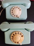 Telefoane vechi de jucarie, telefoane bulgaresti, jucarie vintage, jucarie comunism