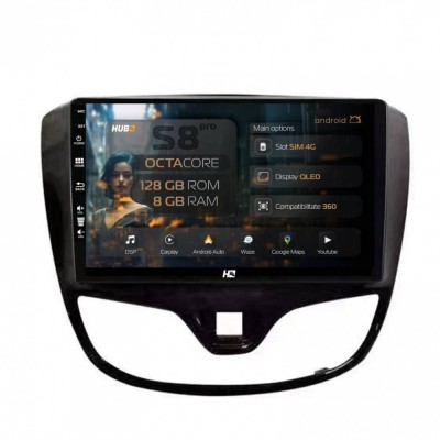 Navigatie Opel Karl (2015-2019) 8GB RAM Android 13 Octacore Slot Sim 4G DSP GPS Wi-FI Carplay Android Auto USB Bluetooth Waze Touchscreen 9 Inch foto