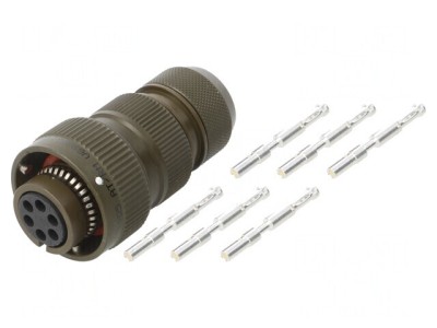 Conector Militar 14S 6PIN Mufă Mamă foto