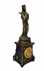 Ceas de masa, zeita Famida, Auriu, 47 cm, DVTEB005 foto