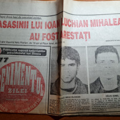 evenimentul zilei 19 ianuarie 1994-asasinii lui ion luchian mihalea arestati