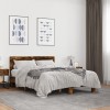 VidaXL Cadru de pat, stejar fumuriu 140x200 cm lemn prelucrat și metal 3280194