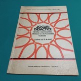 JOCURI DIDACTICE PENTRU CUNOAȘTEREA MEDIULUI ȘI DEZVOLTAREA VORBIRII / 1974 *43