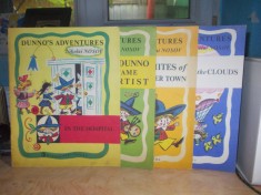 LOT 4 CARTI COPII ~ NIKOLAI NOSOV : DUNNO&#039;S ADVENTURES , MOSCOVA , 1986 - 1989 *